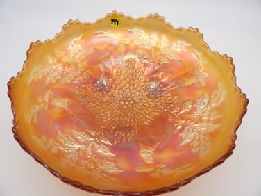 STAG & HOLLY FOOTED BOWL