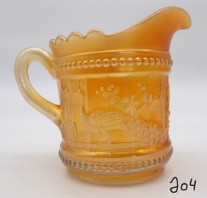 PEACOCK MARIGOLD PITCHER NORTHWOOD