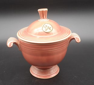 FIESTA ROSE LIDDED SUGAR BOWL