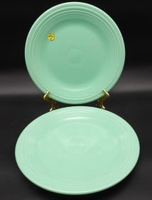 FIESTAWARE DINNER PLATES (2) – SEA MIST GREEN