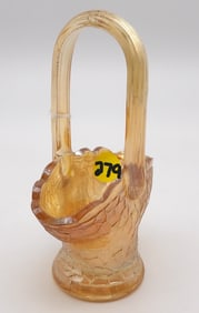 HAND TOOLED BASKET “SPIDER WEB”