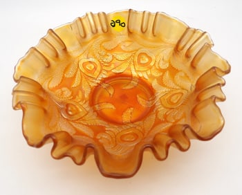 FENTON HEART & VINE DISH (NOTICE SEAM MARK MIDDLE)
