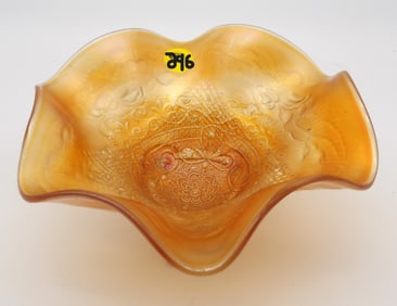 MARIGOLD PERSIAN MEDALLION THREE-FOOTED BOWL