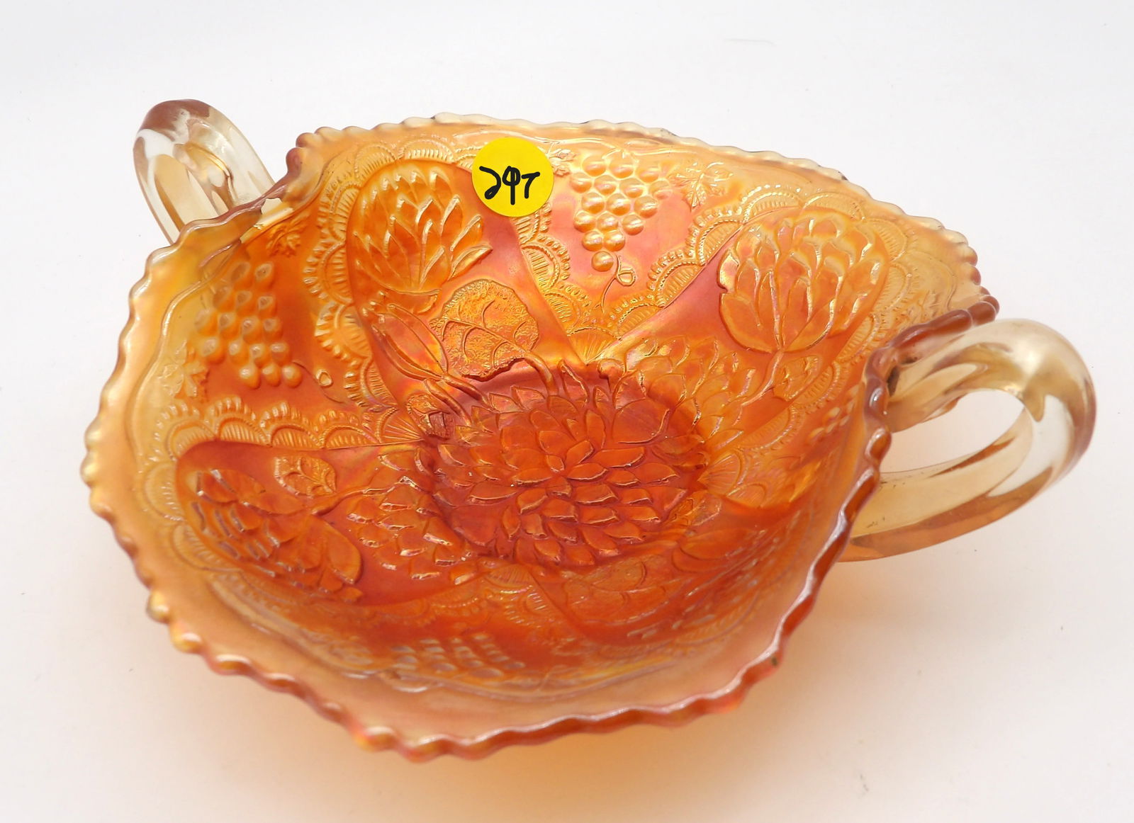 LOTUS & GRAPE BONBON DISH BY FENTON (1 of 3)