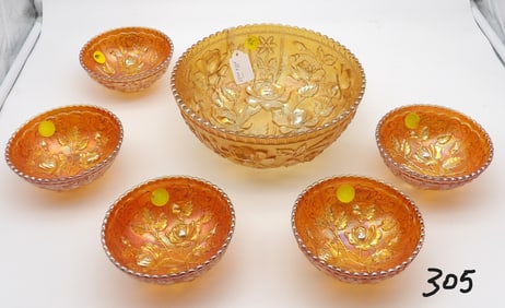 BERRY BOWL SET “OPEN ROSE”
