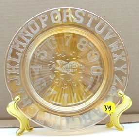 BELMONT MARIGOLD ABC STORK PLATE