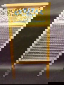 CRYSTAL CASCADE HEAVY GLASS WASHBOARD