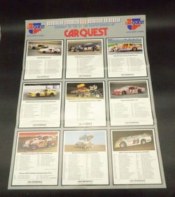 FRAMED RICHARD PETTY POSTER & CARQUEST / TRACKSIDE MAGAZINE 1993 RACING CALENDAR