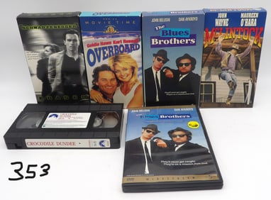 DVD/VHS LOT & VINTAGE ENCYCLOPEDIA 234