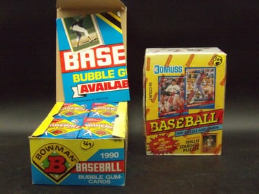BOWMAN BASEBALL CARDS WAX BOX & 1991 DONRUSS SEALED WAX BOX