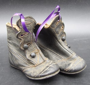 Antique Leather Baby Boots