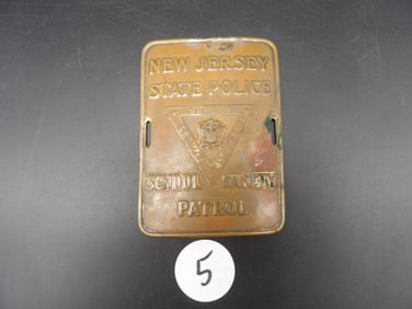 New Jersey State Police School Safety Patrol Badge