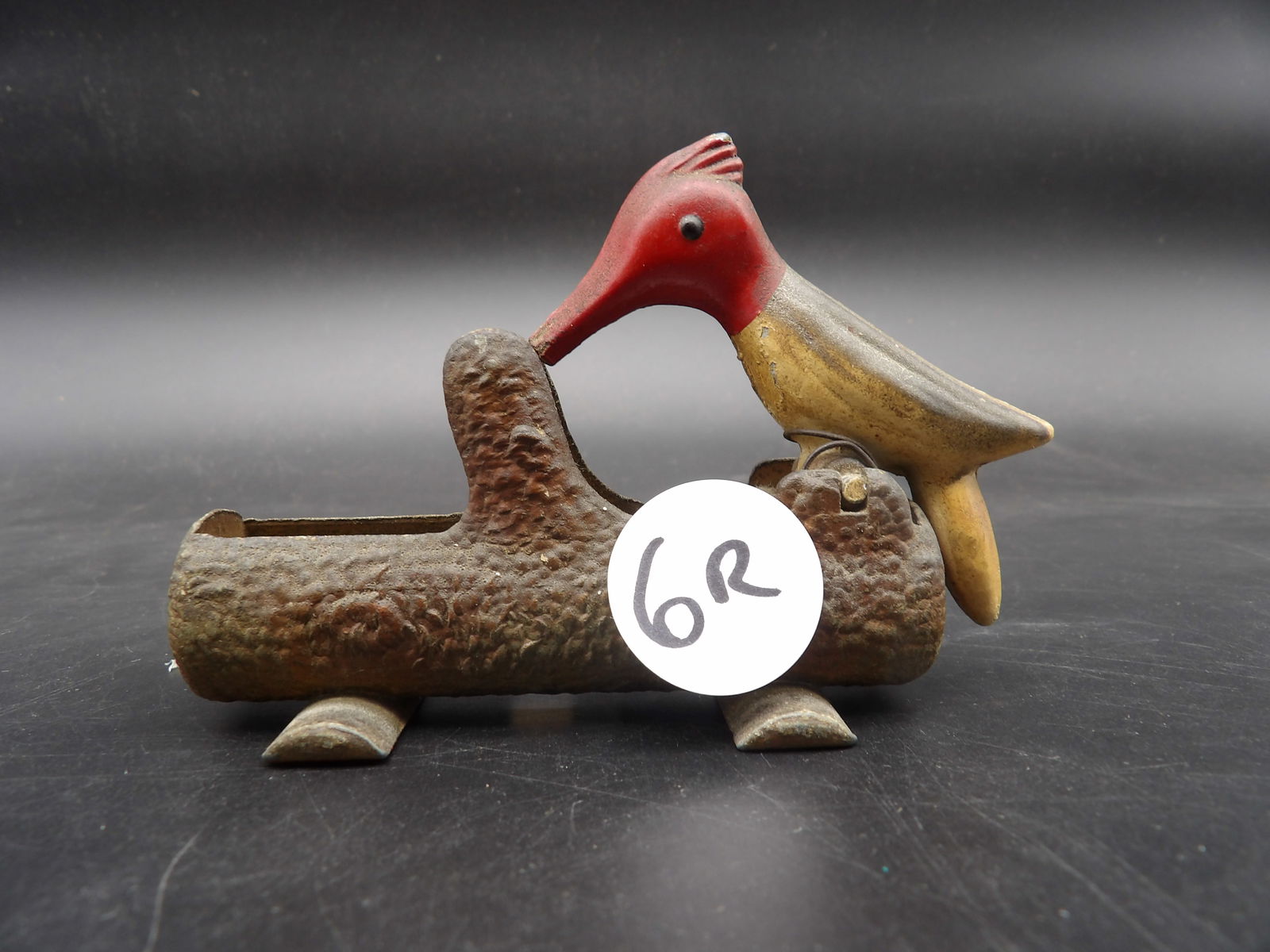 Cast Iron Woodpecker Toothpick Holder (1 of 3)