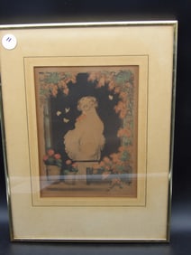 Framed Ichart Etching Print "Summer" - signed by artist