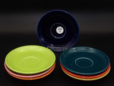 Fiesta Dinnerware Classic Rim Saucers (7)