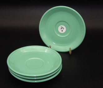 Fiesta Dinnerware Classic Rim Saucers (4) - Sea Mist Green
