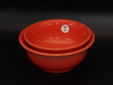 Fiestaware Mixing Bowls (2) - Poppy