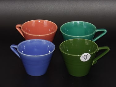 Homer Laughlin Harlequin Coffee Cups (4)