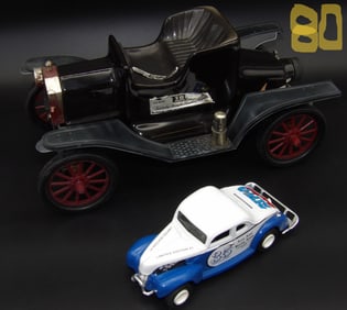 Jim Beam Model T Decanter & Ertl Die Cast Ford Coupe Bank