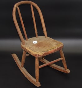 Miniature Wood Rocking Chair