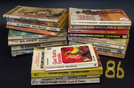 Vintage Western Paperback Books (20)