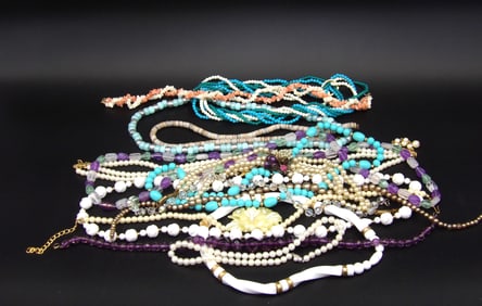 Vintage Bead Necklace Lot