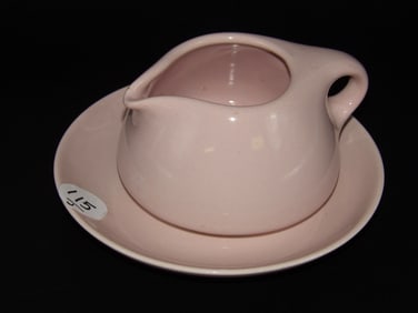 Russel Wright Iroquois Casual Creamer and Saucer Plate