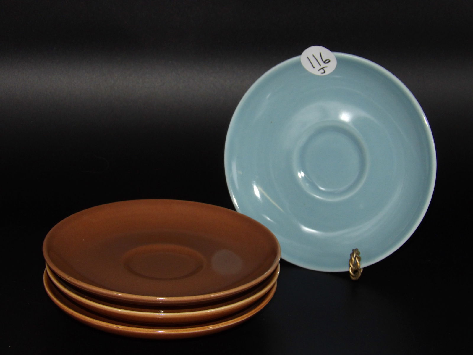 Russel Wright Iroquois Casual Saucer Plates (4) (1 of 2)