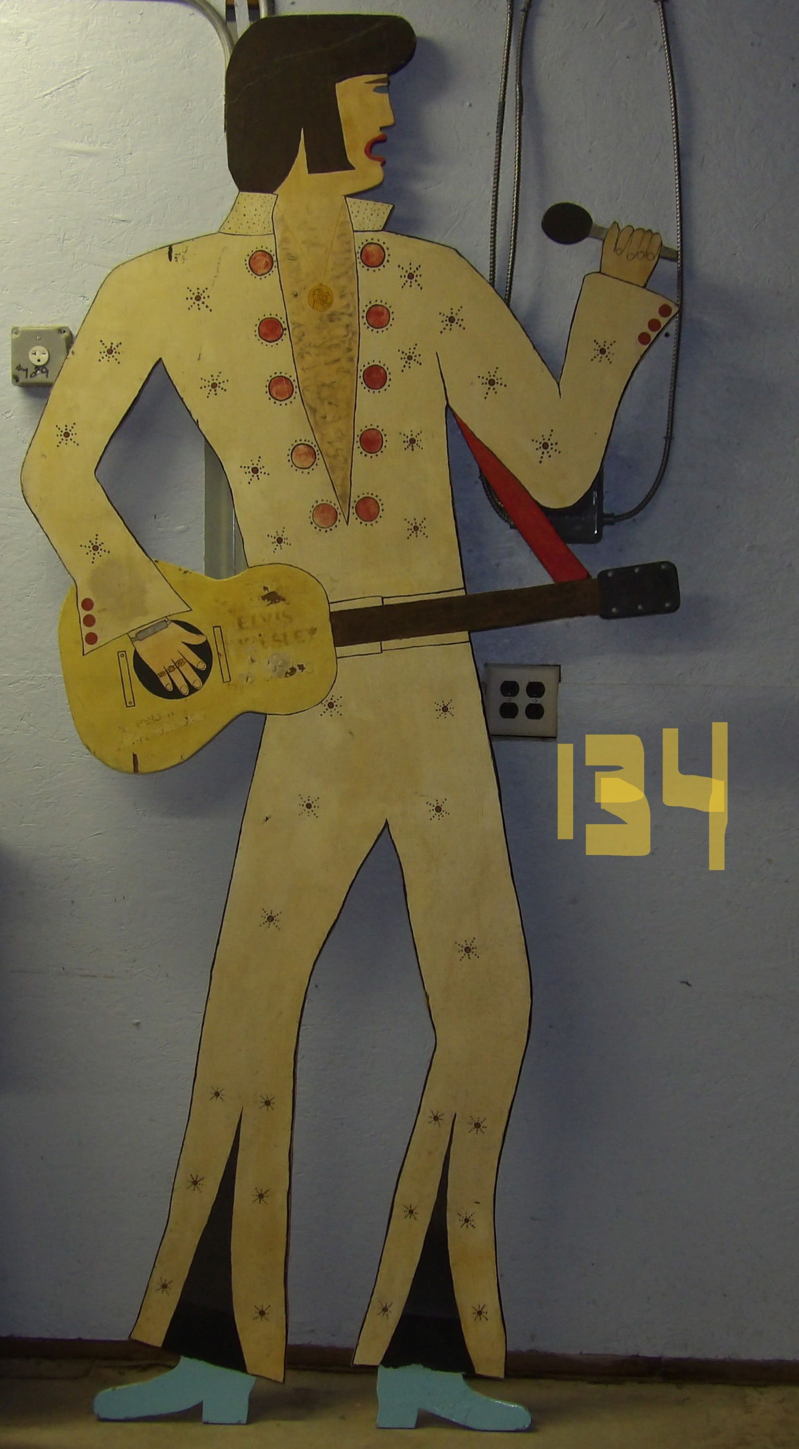 Elvis Presley Wood Stand Up Figure / Sign (8 Ft) [No Shipping] (1 of 2)