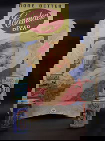 Vintage "Camden Beer" Advertisement Sign & Beer Cans (25)