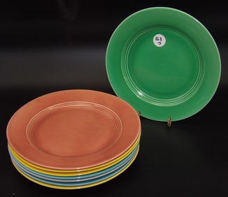 Homer Laughlin Harlequin Dinner Plates (8)