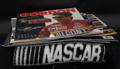 Nascar / Racing Photo Calendars and Collector's Blanket