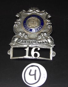 Rhode Island Patrolman Badge