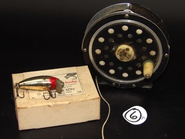 Pflueger Medalist Fly Reel, Wright & McGill 'Miracle Minnow' Fishing Lure, Mustad-Beak Hollow Point