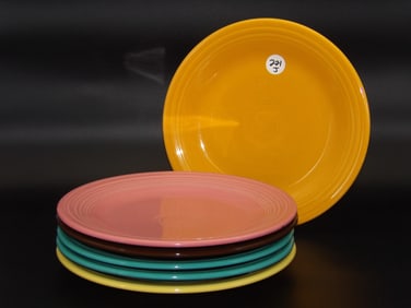 Fiestaware Dinner Plates (5)