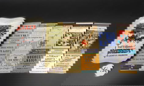 Vintage Promotional Matchbook Covers (5) & Ashtray