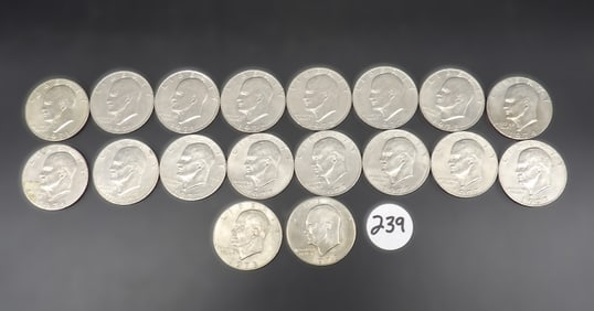 Eisenhower Dollar Coins (18)