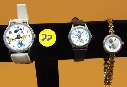 Disney Mickey / Minnie Mouse Watches (3 pcs)