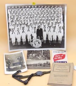 Military Lot- M1 Garand Combintaion Tool, Navy Training Center Photo, Sgt. Salute Photo, Military