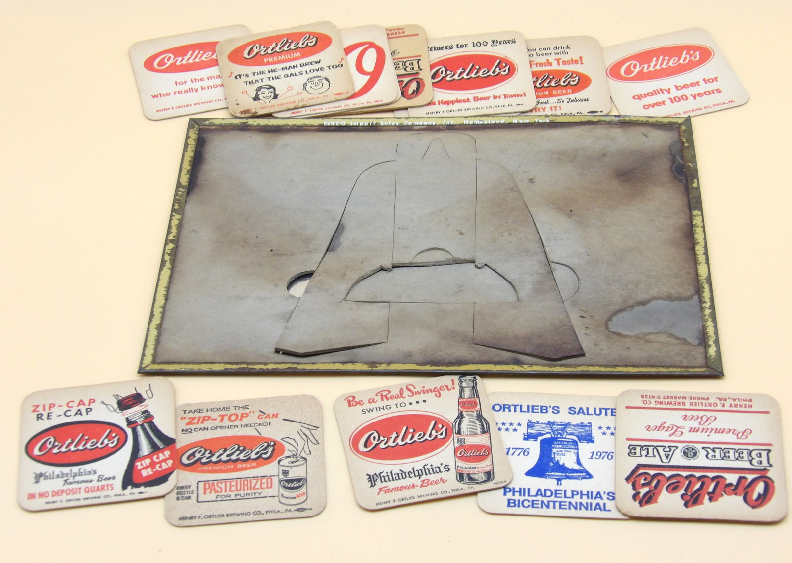 Carta Blanca Tin Stanup Sign & Budweiser Beer Sign - 2