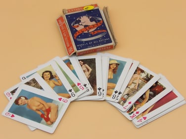 Models of All Nations "Nudie" Playing Cards *Featuring Betty White* 1940's