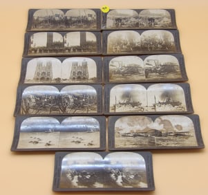 Keystone Stereoscope Cards (11) - WWI Scenes