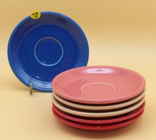 Fiestaware Saucer Plates (6)