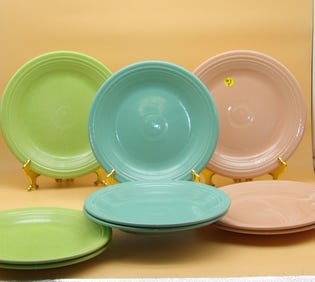 Fiestaware Dinner Plates (9)