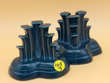 Fiesta Tripod Pyramid Candle Holders (2)