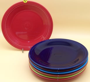 Fiestaware Dinner Plates (7)