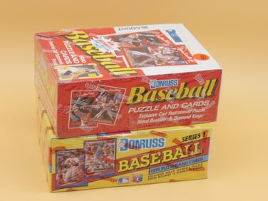 Donruss Baseball Trading Card Sealed Wax Box 1990 & 1991