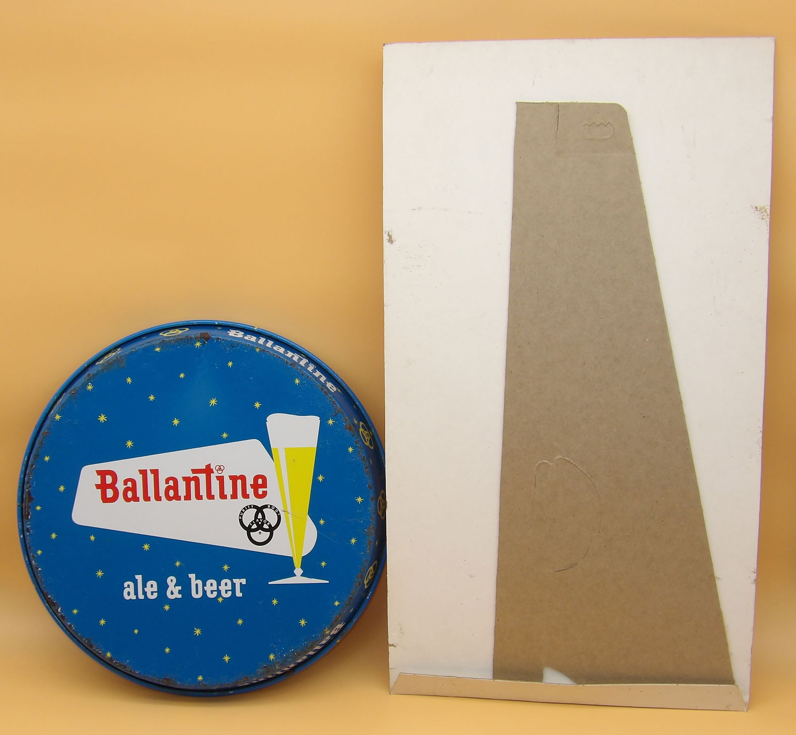 Budwesier "Kegs To Go" Advertising Sign, Esslinger Beer Menu Sheets, Ballantine Tin Sign/Tray, - 4