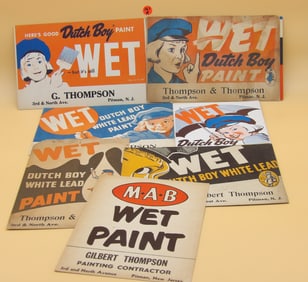 Dutch Boy / M.A.B. / Pittsburgh Paint Signs (9)