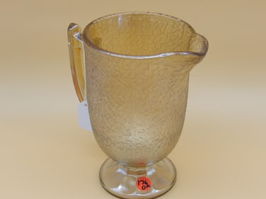 Jeanette Marigold Crackle Pitcher